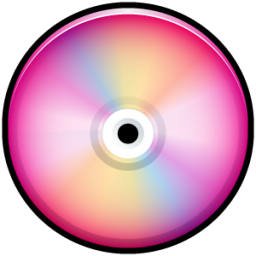 CD Colored Pink Icon 256x256 png